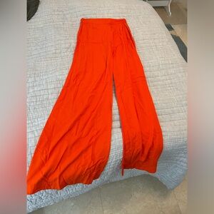 Long orange pants